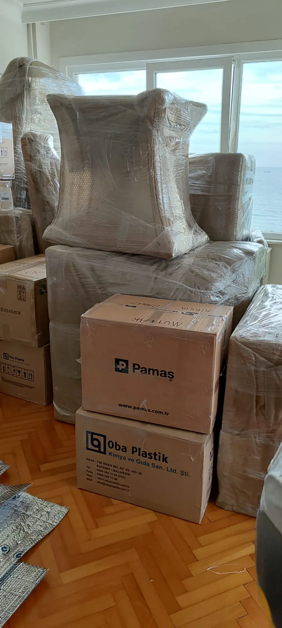 Hantur Nakliyat taşıma operasyonu 42 — paketleme, yükleme ve taşıma çalışması